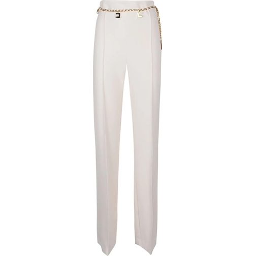 Elisabetta Franchi  Belted Pant White weiß