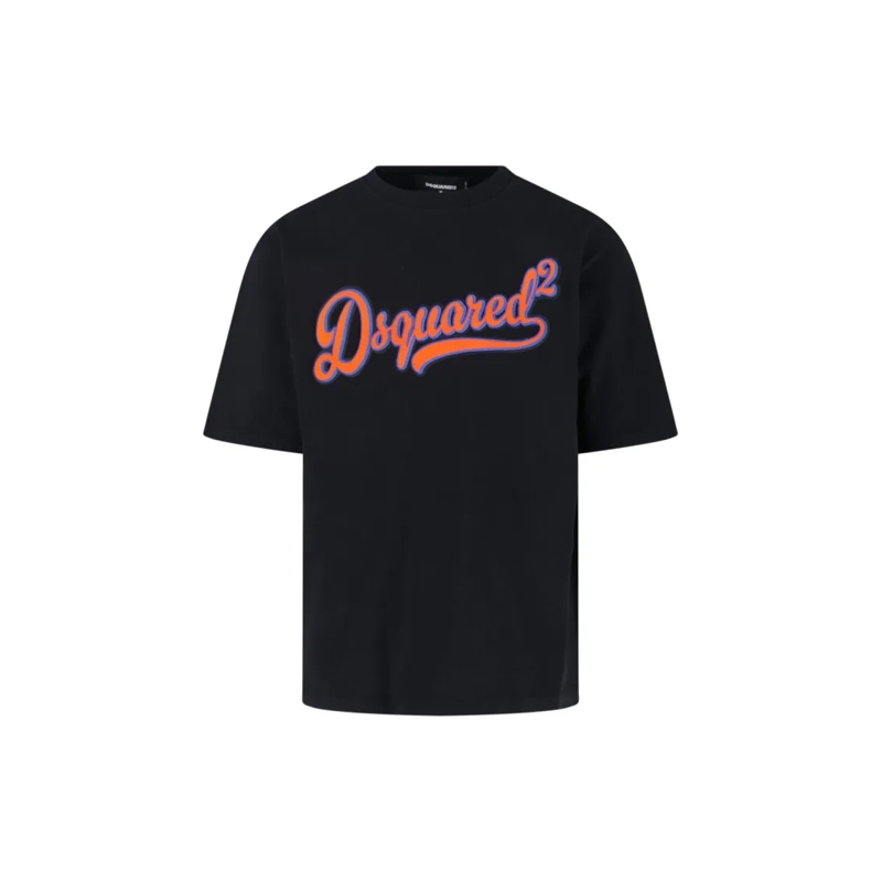 Dsquared2 T-shirt Logo T-Shirt With Embroidery – Black Black