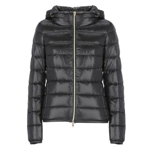 Herno Übergangsjacke Black Down Jacket Black