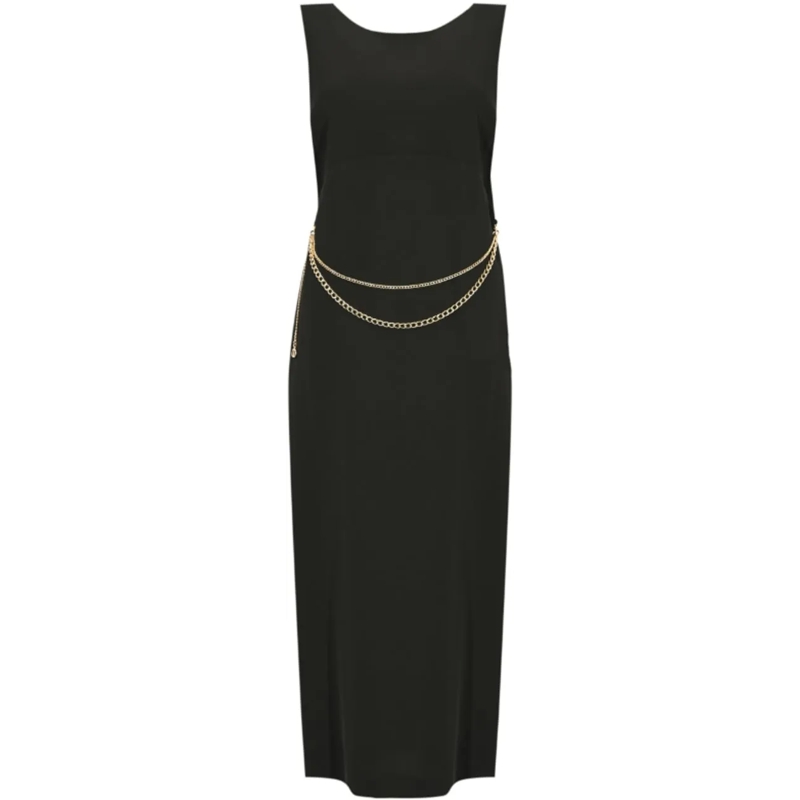 Twin-Set Robe midi Dresses Black schwarz