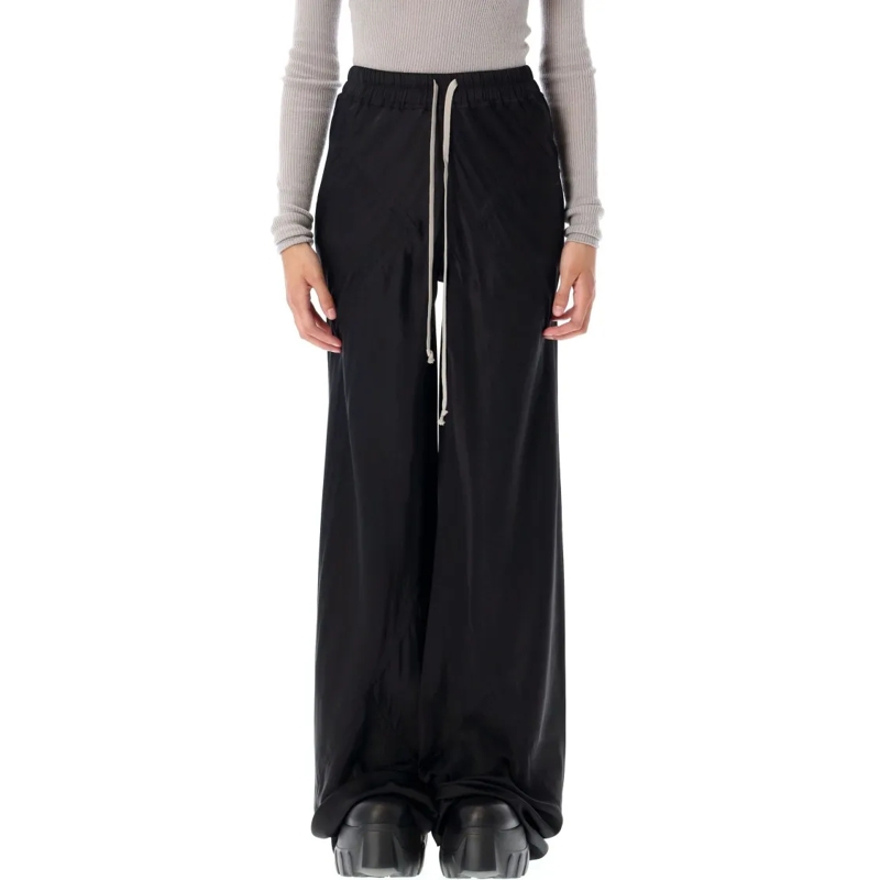 Rick Owens  Concordians Drawstring Bias Trousers Black