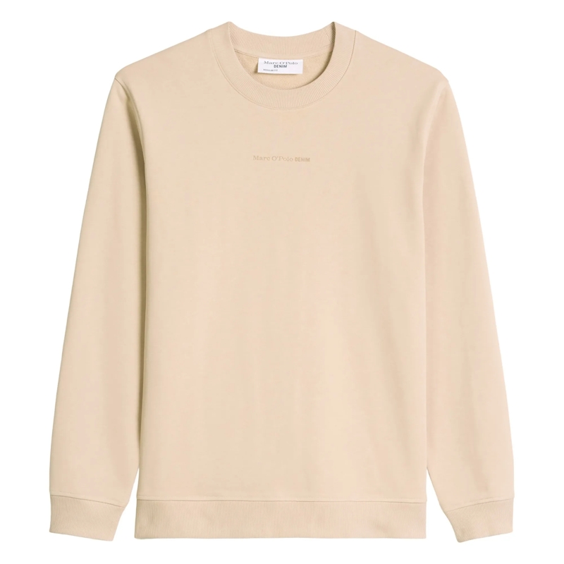 Marc O´Polo  Crew Neck, Print, Reg Fit 1er Pack beige