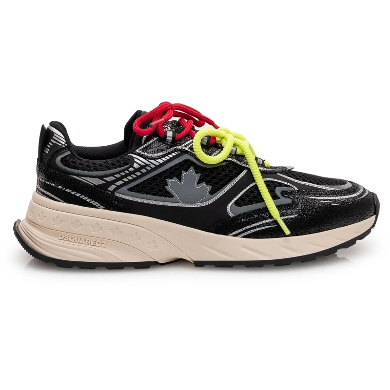 Dsquared2 Low-Top-Sneaker Sneaker Crackle con dettagli a contrasto schwarz