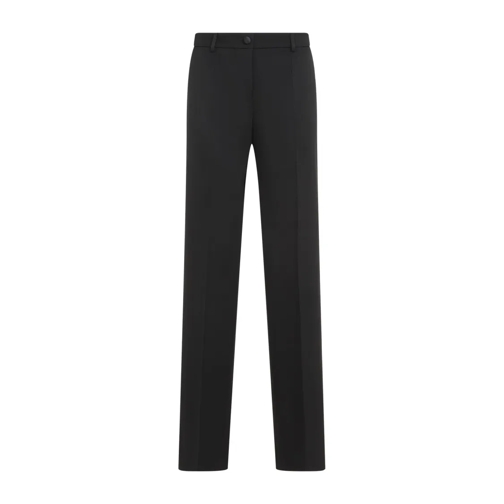 Dolce&Gabbana Black Virgin Wool Pants Black 