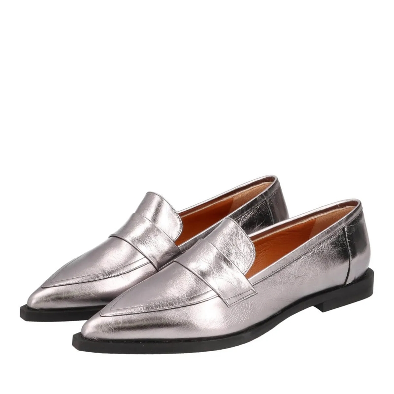 Thea Mika Loafer Mokassins silber