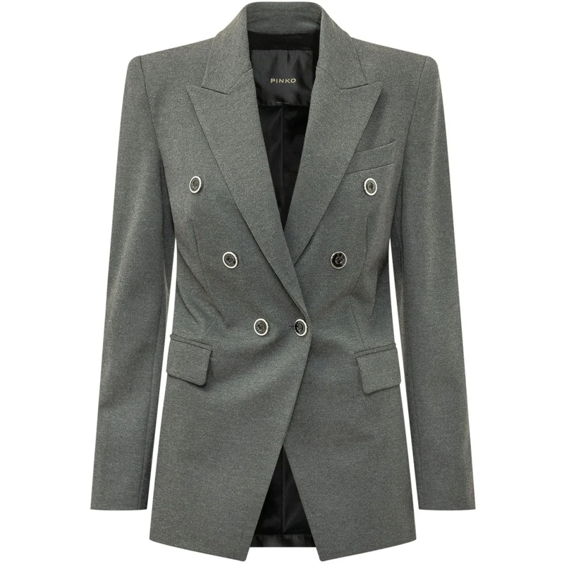 Pinko Blazer Blazer Hibiscus Doppiopetto grau