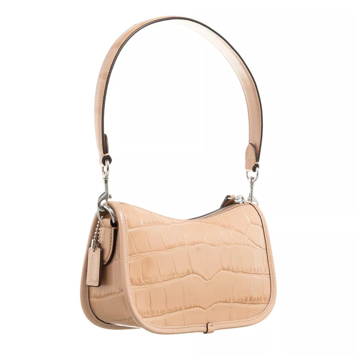 Coach Crossbody bags Embossed Croc Swinger 20 in beige