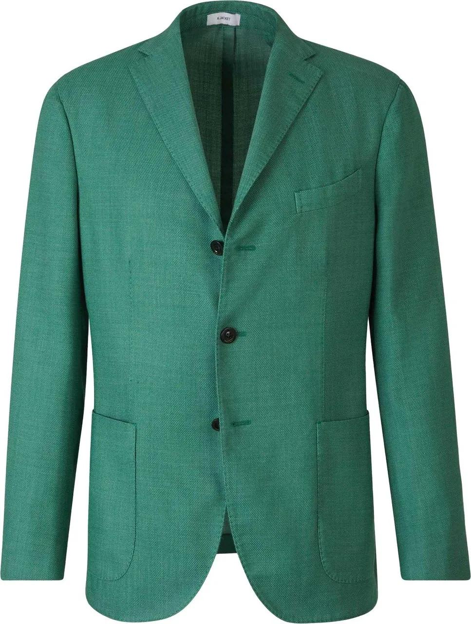 Thumbnail - Boglioli - Linea Textured Blazer - Größe 46 - grün