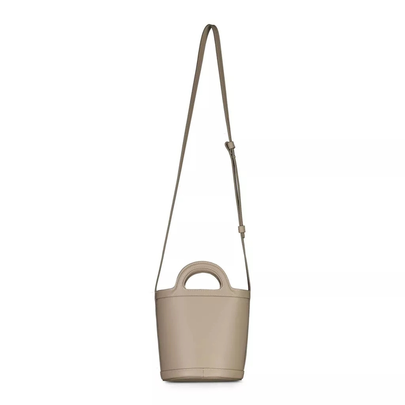 Marni Crossbody Bag Beuteltasche aus Leder mit Logo Braun (Image 3)