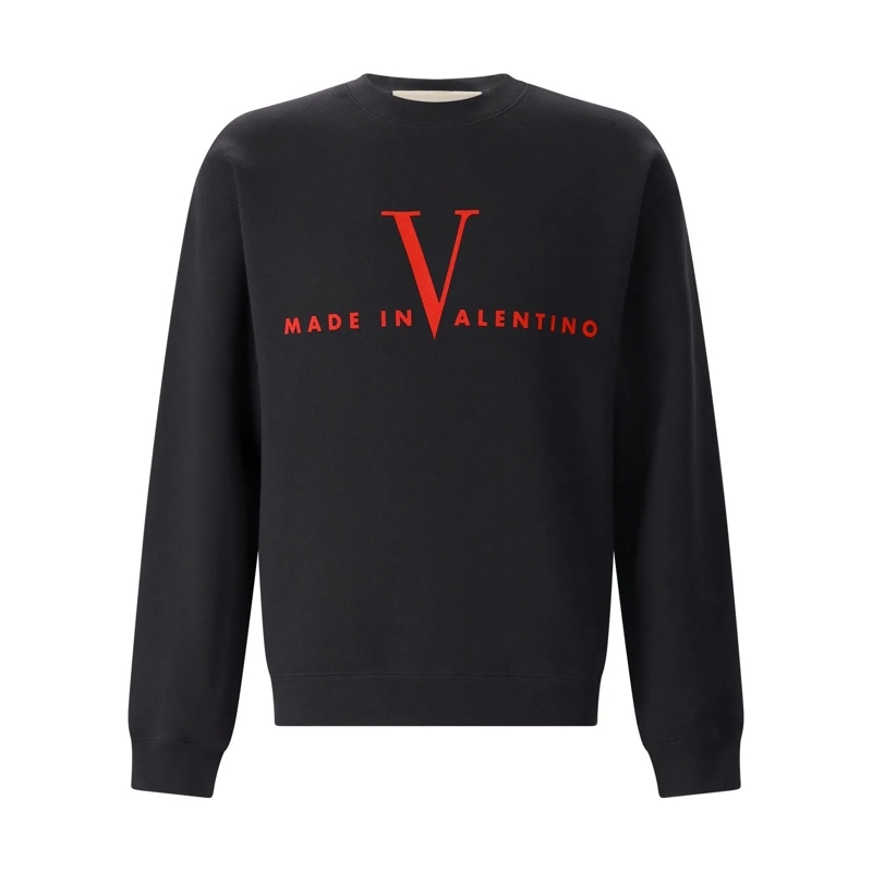 Valentino Garavani Pullover Sweatshirt mit Print Schwarz
