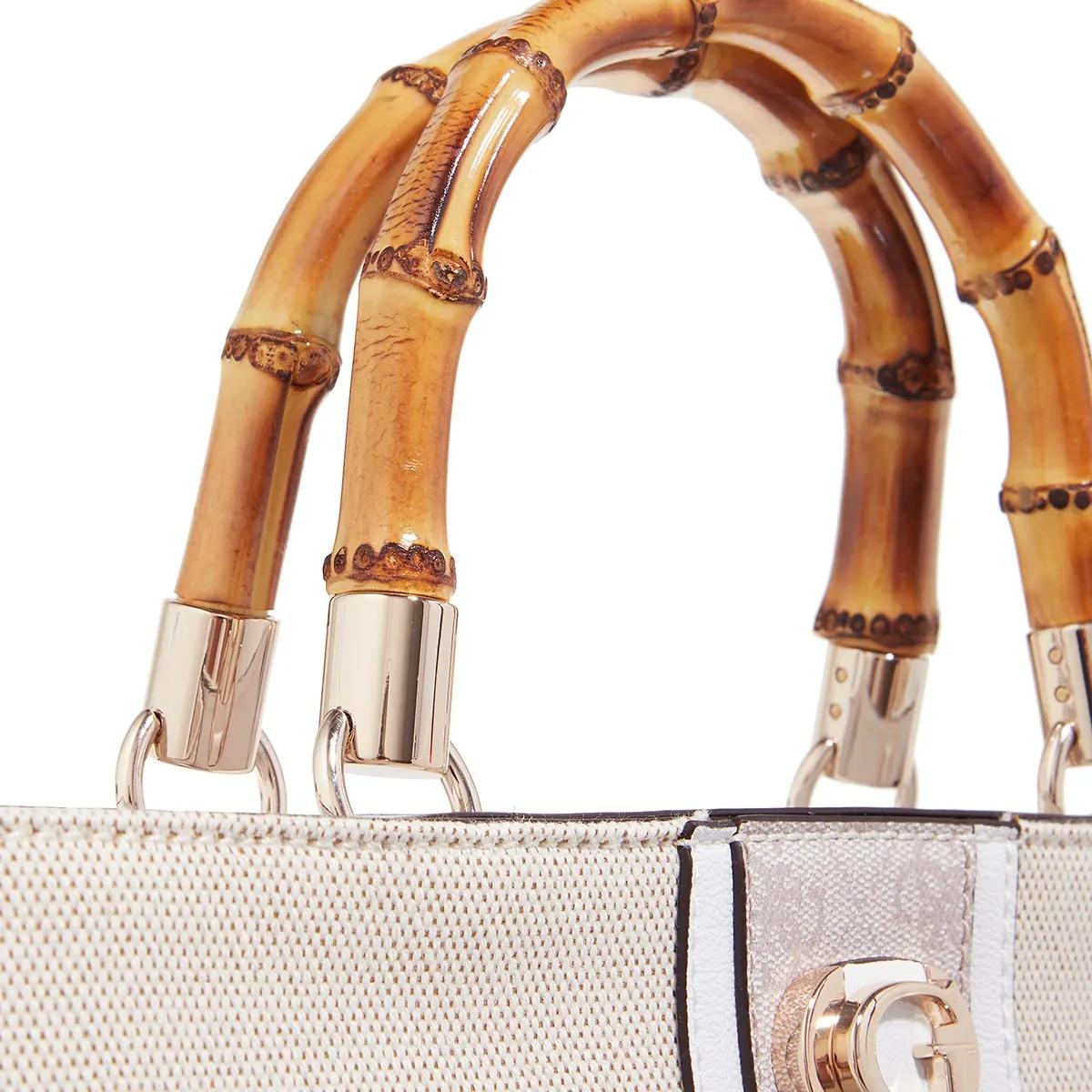 Guess Shoppers & Totes Kerima Bamboo 2 Cmprtmnt Tote in beige