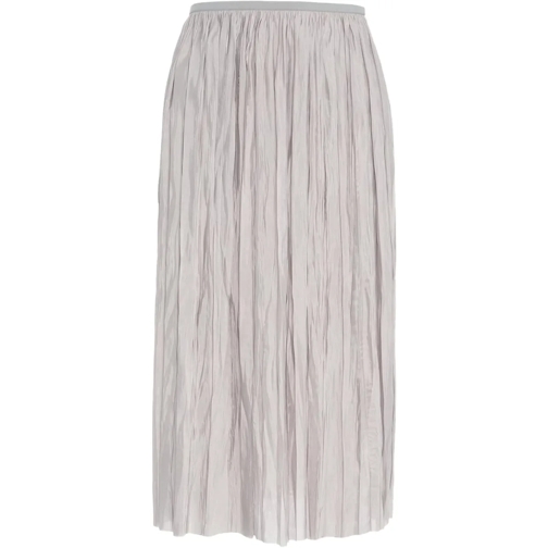 Roberto Collina Jupes midi Midi pleated skirt grau