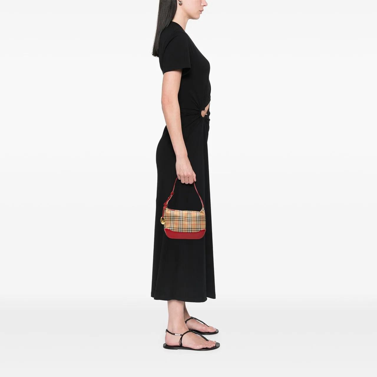 Thumbnail - Burberry Hobo Bags - Haymarket Check Canvas Shoulder Bag - Gr. unisize - in Braun - für Damen