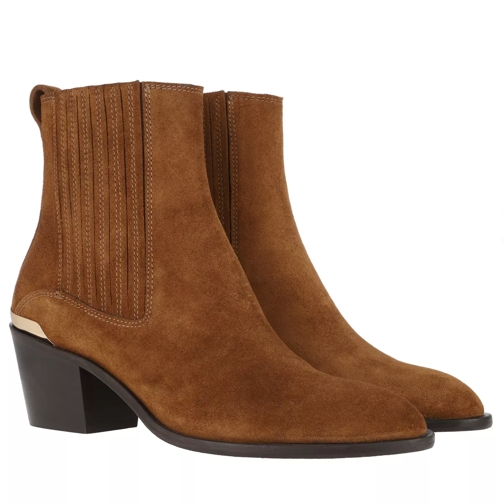 Toral Suede Ankle Boots Cognac Stiefelette