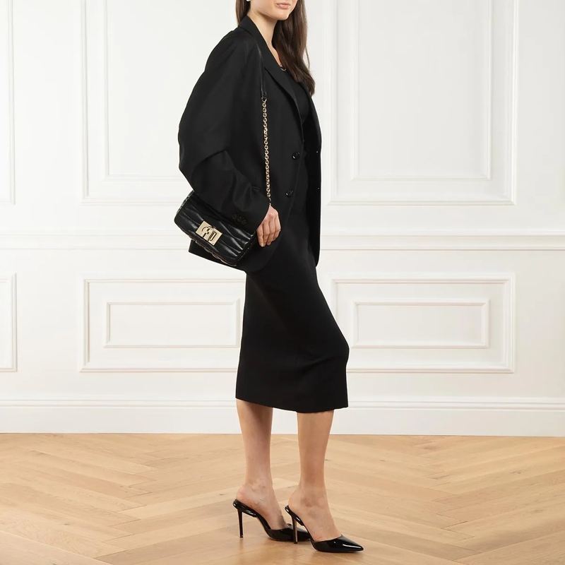 Furla Schultertasche Furla 1927 S Crossbody 22 Nero(Image 4)