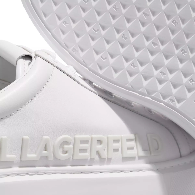 Karl Lagerfeld Low-Top-Sneaker MAXI KUP Karl Inkekt Logo Lo White Leather Mono(Image 3)