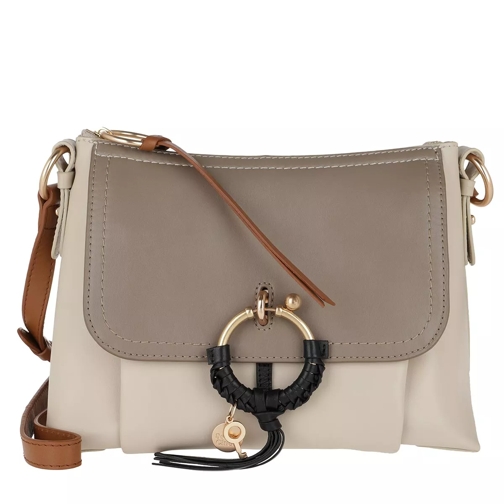 See By Chloé Joan Small Shoulder Bag Leather Motty Grey Satchel