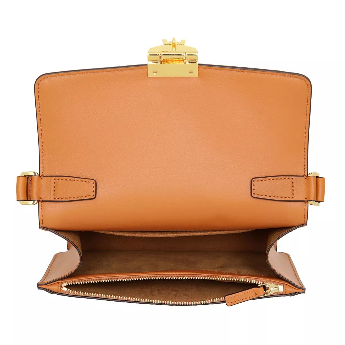 Medium Tracy Shoulder Bag in Visetos Cognac