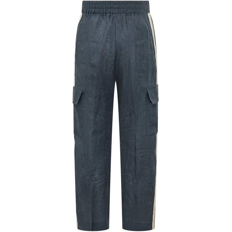 Palm Angels Jogginghose Pantaloni Track con Tasche Cargo blau(Image 2)