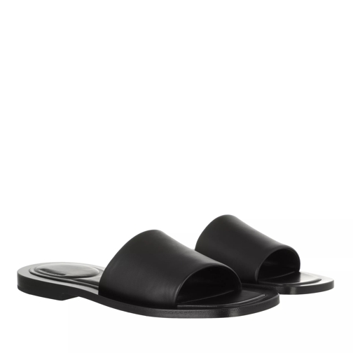 Balenciaga Void Flat Sandals Black Slip-in skor