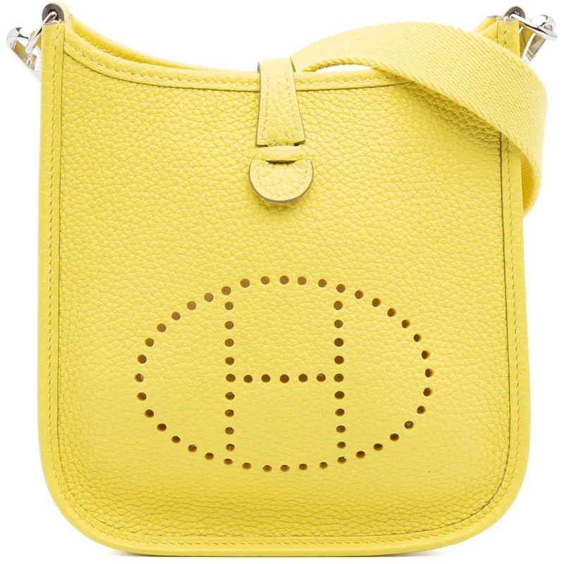 Hermès Schultertasche Clemence Evelyne TPM gelb