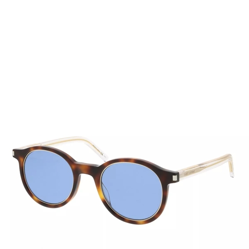 Saint Laurent SL 521 Rim-008 47 Unisex Acetat Havana-Crystal-Blue Sunglasses