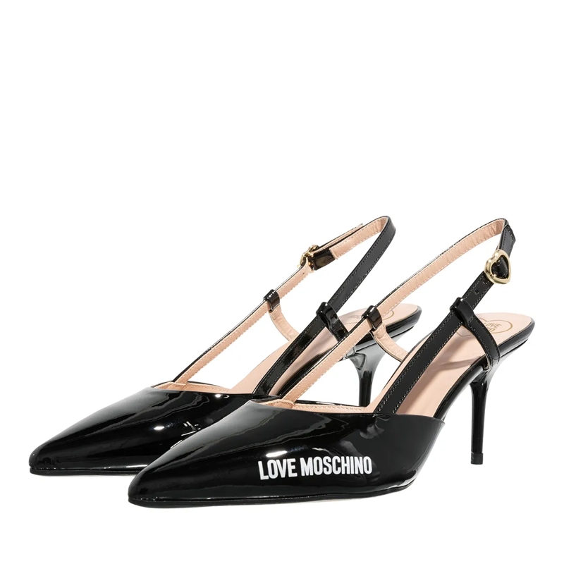 Love Moschino Pumps Rubber Logo Scarpa Donna Nero