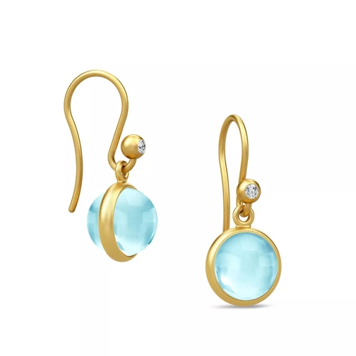 Julie Sandlau Primini Earrings Gold/Sky Blue Ohrhänger