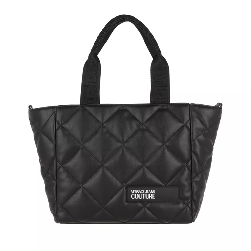 Versace Jeans Couture Quilted Tote Black Crossbody Bag