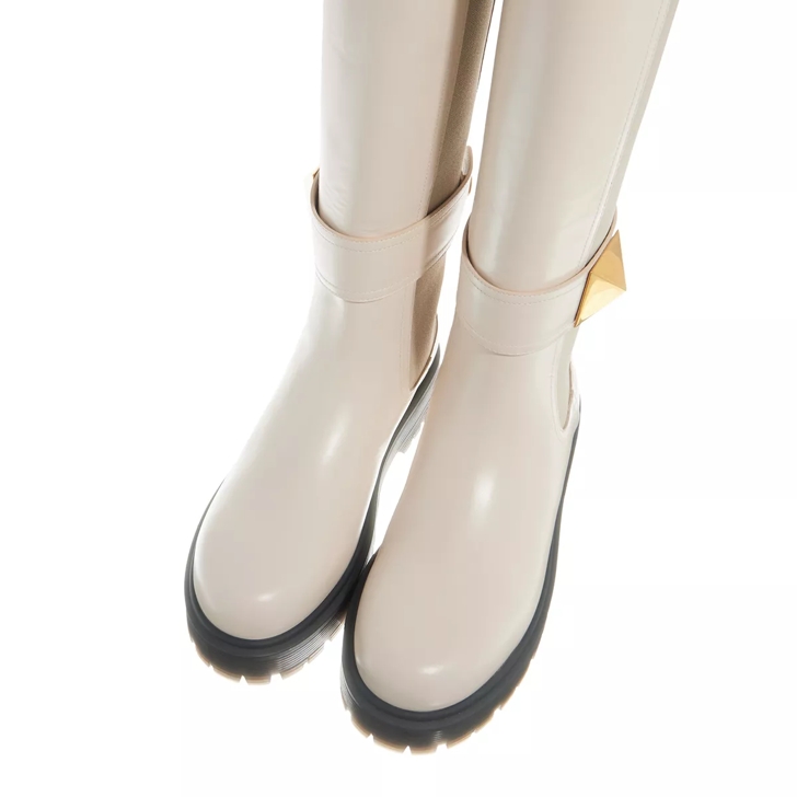 Valentino white boots sales