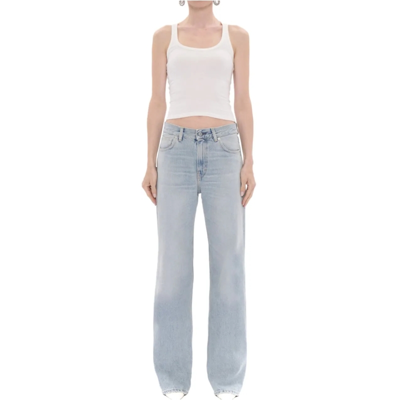 Haikure Jeans mit geradem Bein Jeans Light Blue blau