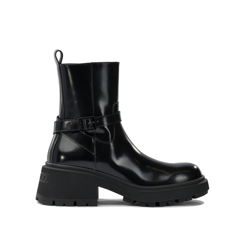 Jimmy Choo Laarzen "Conny Flat" Ankle Boots Black