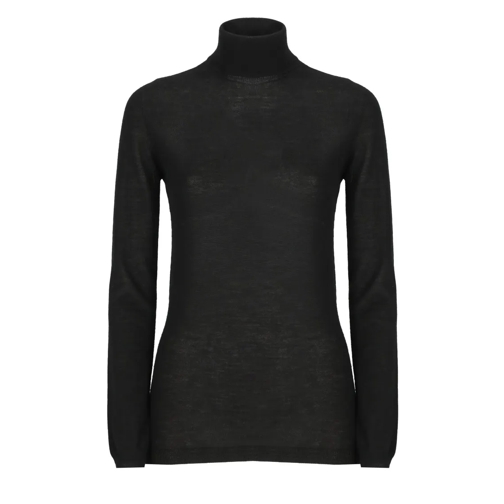 Fabiana Filippi Black High Neck Sweater Black Trui met col