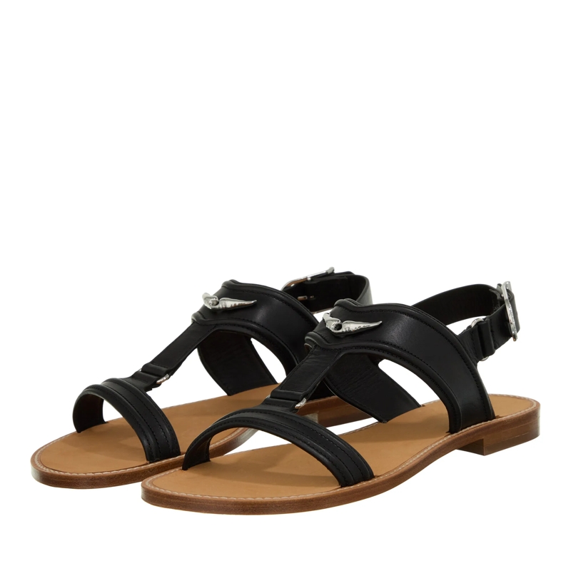 Zadig & Voltaire Sandalen Caprese Wings Leather Noir(Image 3)