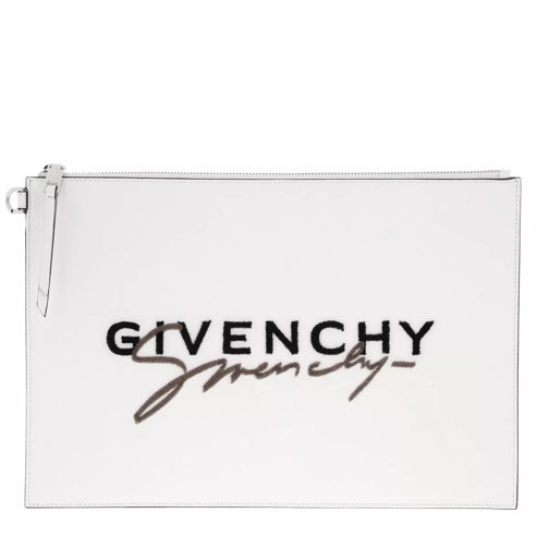 Givenchy Logo Signature Clutch White Clutch