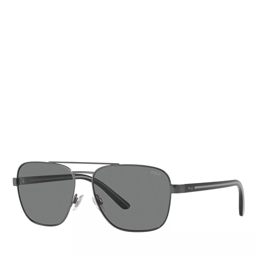 Polo Ralph Lauren 0PH3138 Sunglasses Semi Shiny Dark Gunmetal Zonnebril