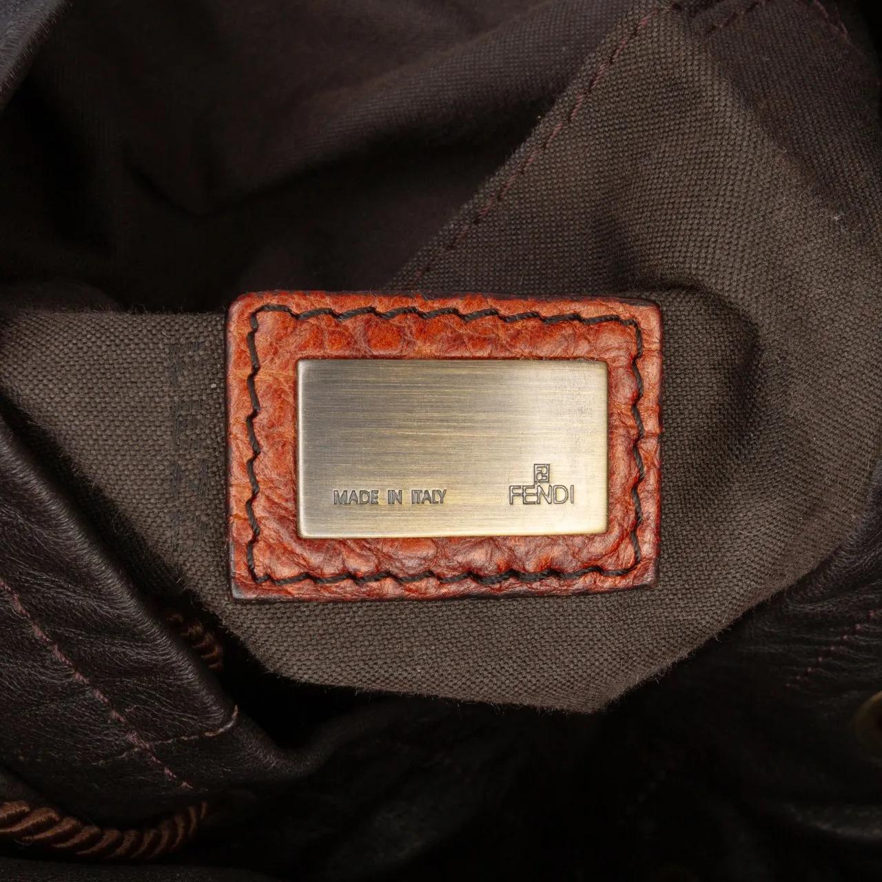 Thumbnail - Fendi Hobo Bags - Zucca Canvas Palazzo Bucket Bag - Gr. unisize - in Braun - für Damen