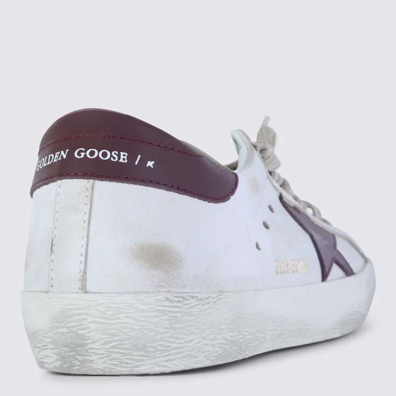 Golden Goose Low-Top-Sneaker Distressed White Leather Sneakers White(Image 5)