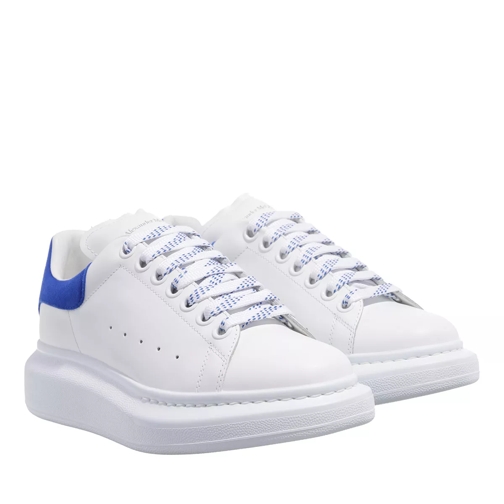 Alexander McQueen Larry Sneakers White/Electric Blue lage-top sneaker
