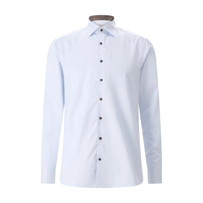 STENSTRÖMS Chemise Slim-Fit Hemd aus Baumwolle blau(Image 4)