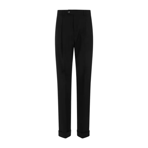 Sportmax Ferito Black Wool Pants Black 