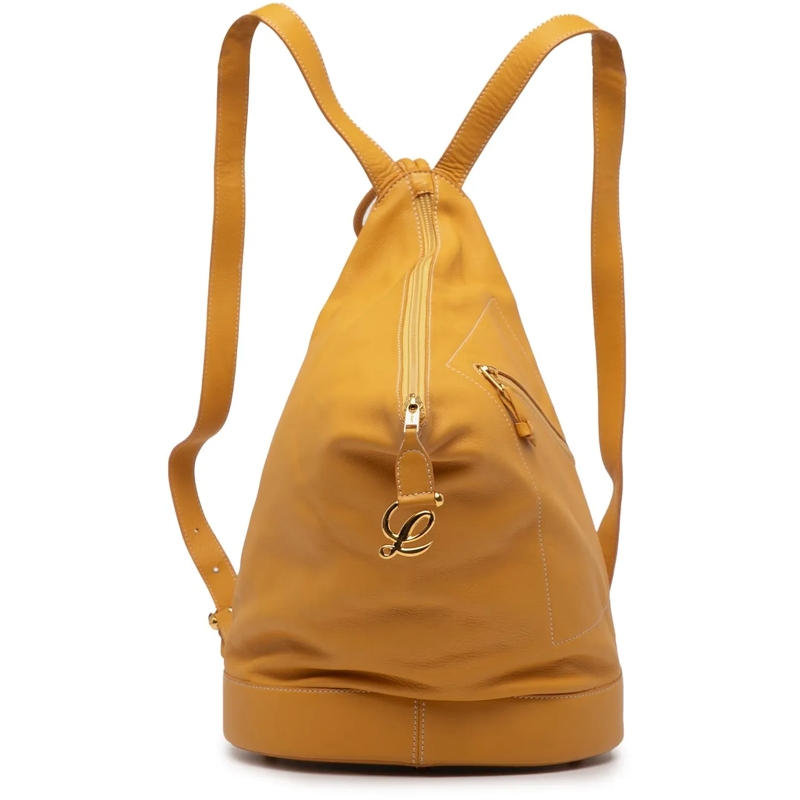 Loewe Rucksack Leather Anton Backpack gelb