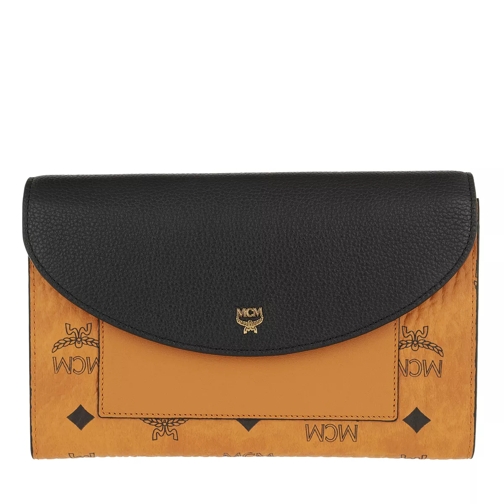 MCM Visetos Separat Wallet Large Black Portemonnaie mit Überschlag