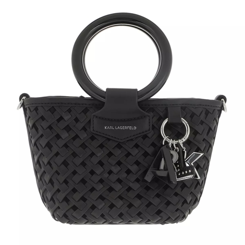Karl Lagerfeld Basket Small Top Handle Black Mini Bag