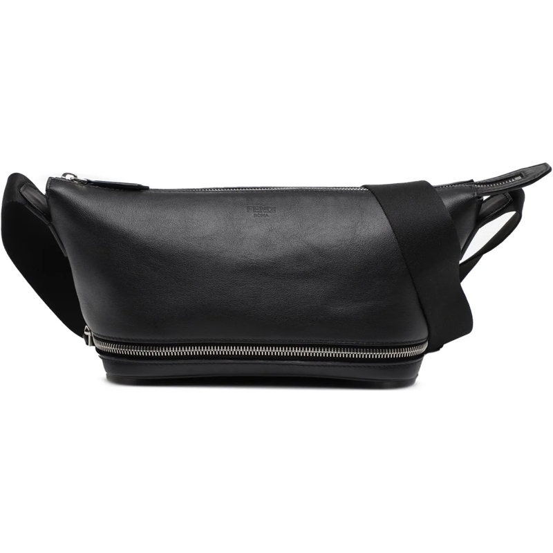 Fendi Gürteltasche Sarah Coleman Leather Fisheye Belt Bag schwarz