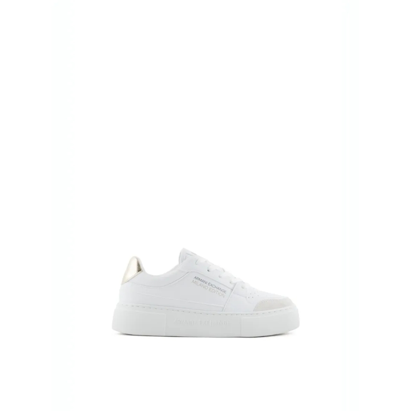Armani Exchange Lage-top sneaker White Leather Sneakers White