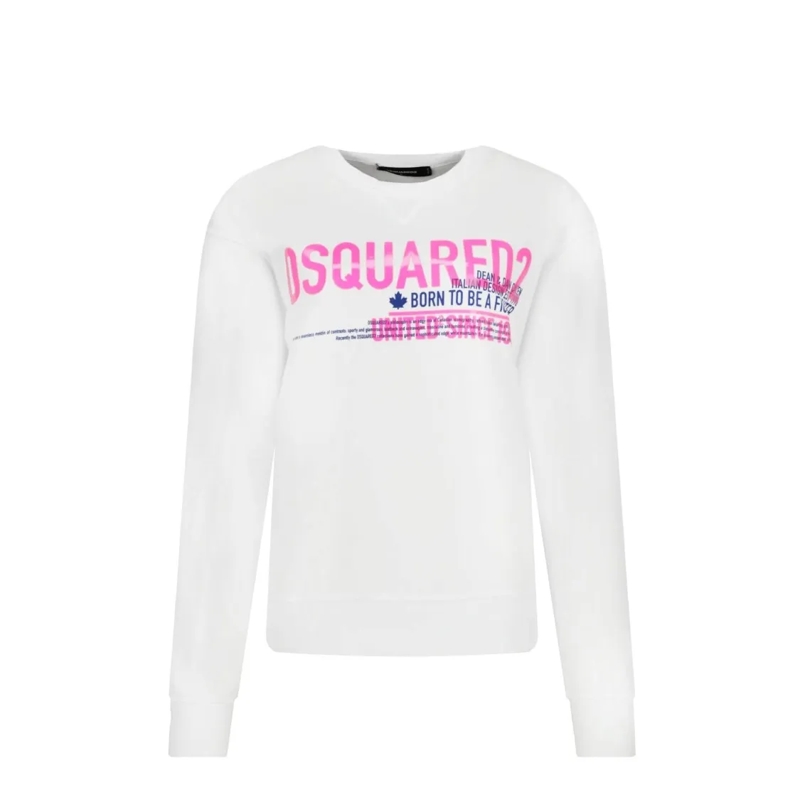 Dsquared2  Cotton Logo Sweatshirt Red