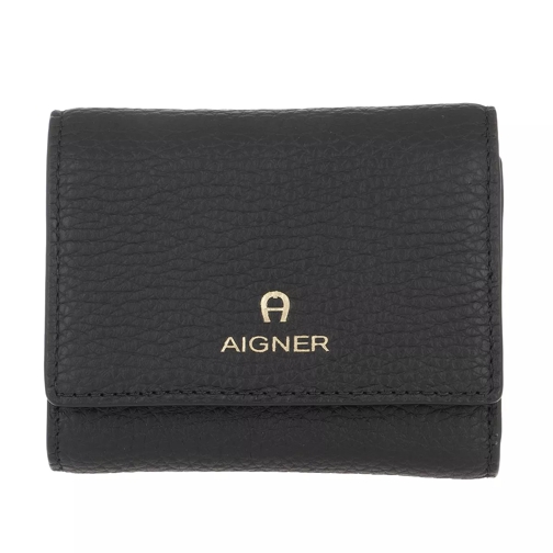 AIGNER Ivy Wallet Black Tri-Fold Portemonnaie