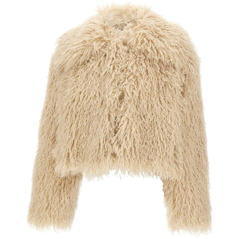 Boss Jas in omgekeerd lam Coats Beige beige