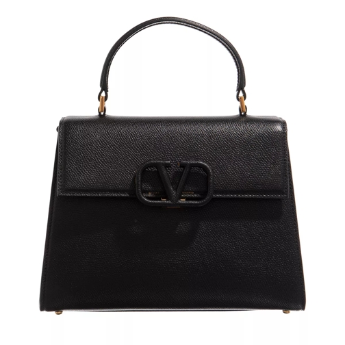Valentino Garavani VSLING Handbag Leather Black Satchel